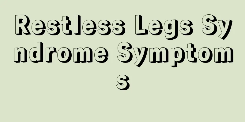 Restless Legs Syndrome Symptoms