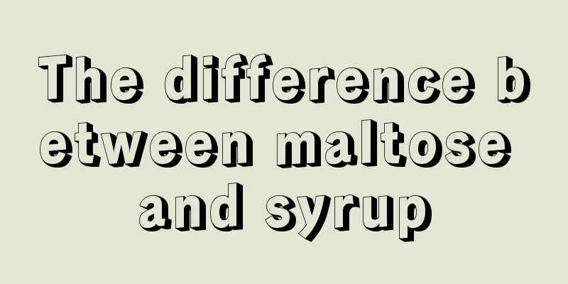 The difference between maltose and syrup