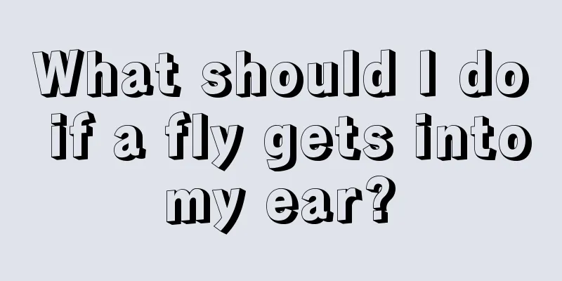 What should I do if a fly gets into my ear? 