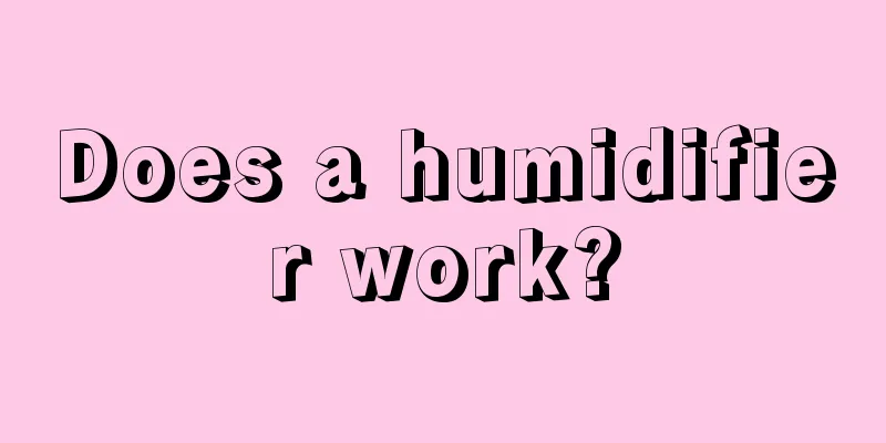 Does a humidifier work?