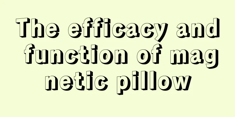 The efficacy and function of magnetic pillow