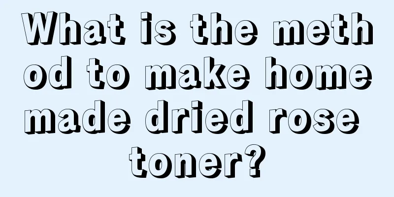 What is the method to make homemade dried rose toner?