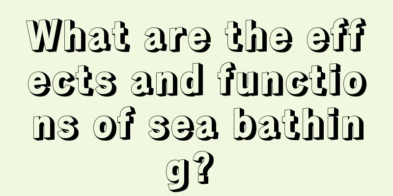What are the effects and functions of sea bathing? 