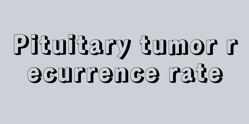 Pituitary tumor recurrence rate
