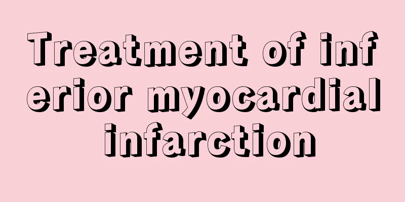 Treatment of inferior myocardial infarction