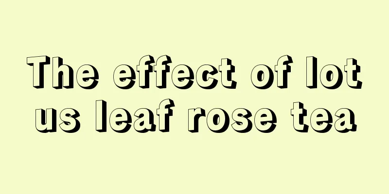 The effect of lotus leaf rose tea
