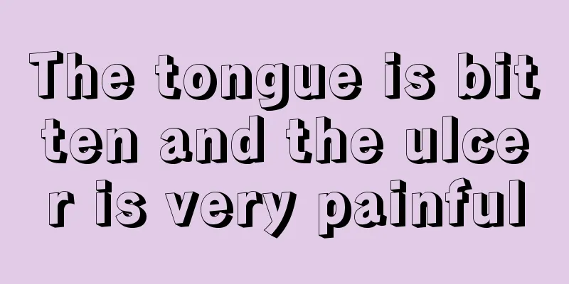 The tongue is bitten and the ulcer is very painful