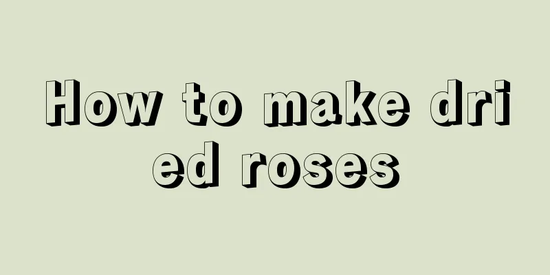 How to make dried roses