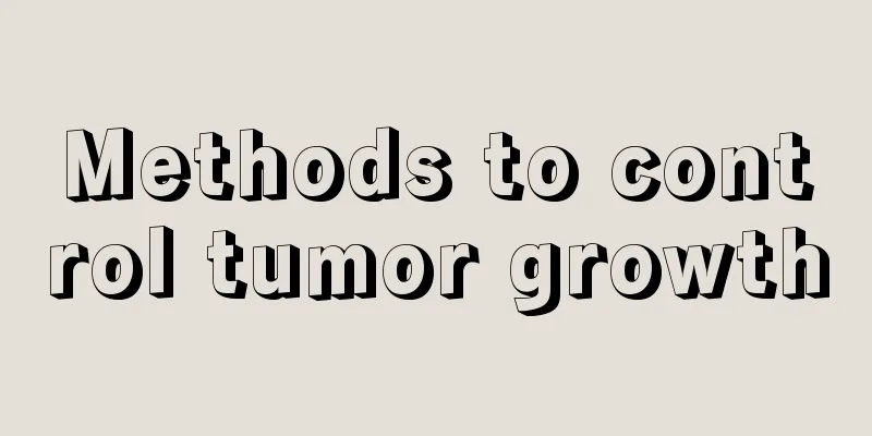 Methods to control tumor growth