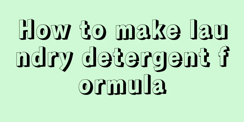 How to make laundry detergent formula