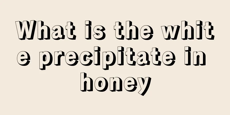 What is the white precipitate in honey