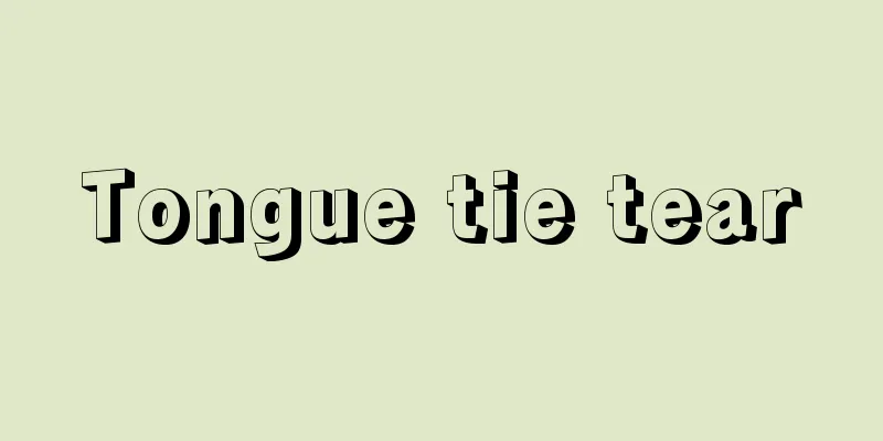 Tongue tie tear