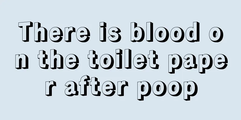 There is blood on the toilet paper after poop