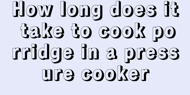 How long does it take to cook porridge in a pressure cooker