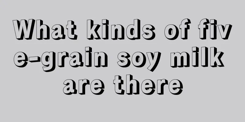 What kinds of five-grain soy milk are there