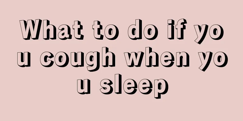 What to do if you cough when you sleep