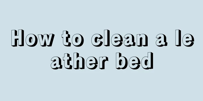 How to clean a leather bed