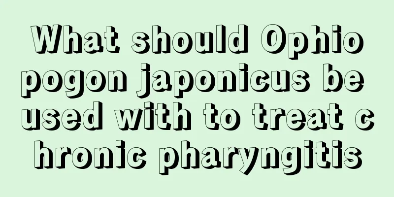What should Ophiopogon japonicus be used with to treat chronic pharyngitis