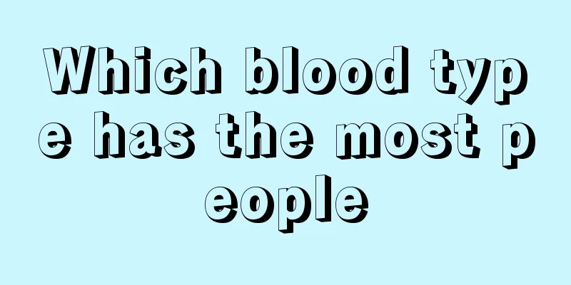 Which blood type has the most people