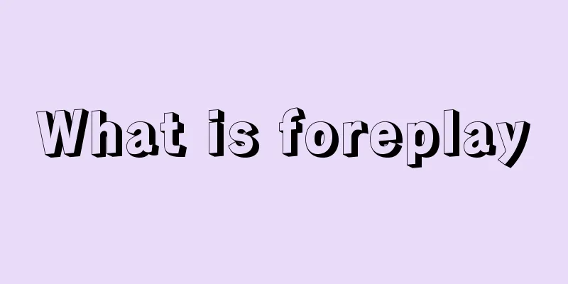 What is foreplay