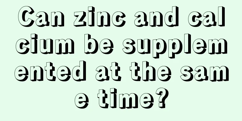 Can zinc and calcium be supplemented at the same time?