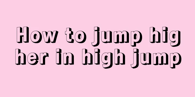 How to jump higher in high jump