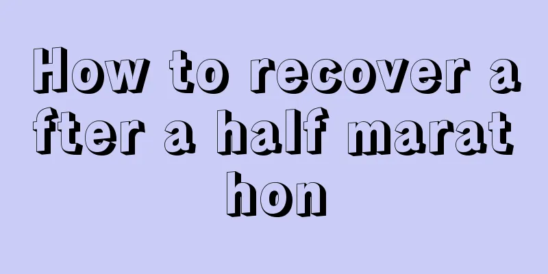 How to recover after a half marathon