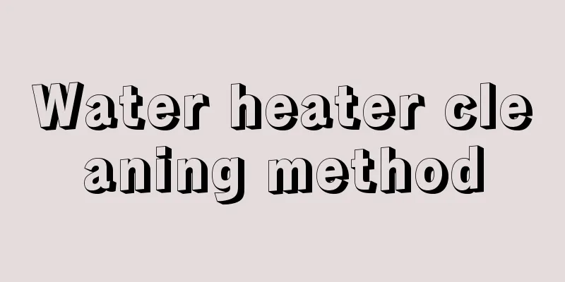 Water heater cleaning method