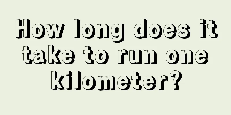 How long does it take to run one kilometer?