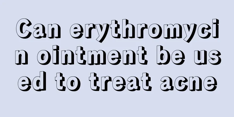 Can erythromycin ointment be used to treat acne