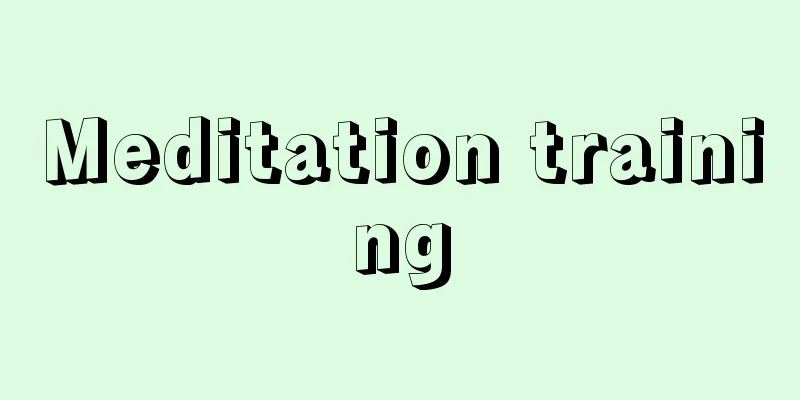 Meditation training