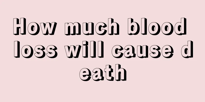 How much blood loss will cause death