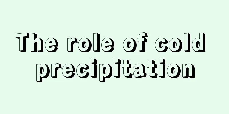 The role of cold precipitation