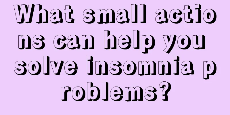 What small actions can help you solve insomnia problems?