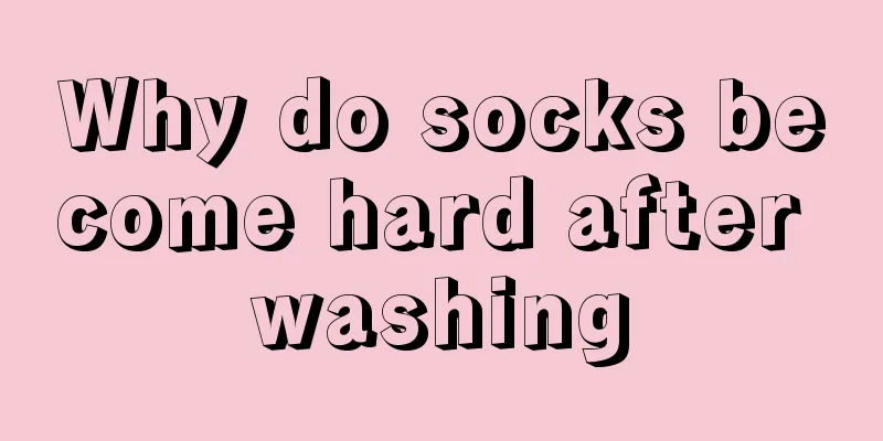 Why do socks become hard after washing
