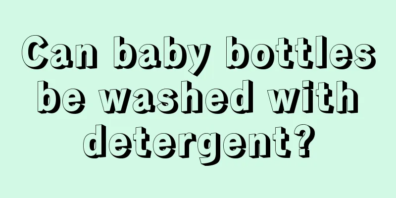 Can baby bottles be washed with detergent?