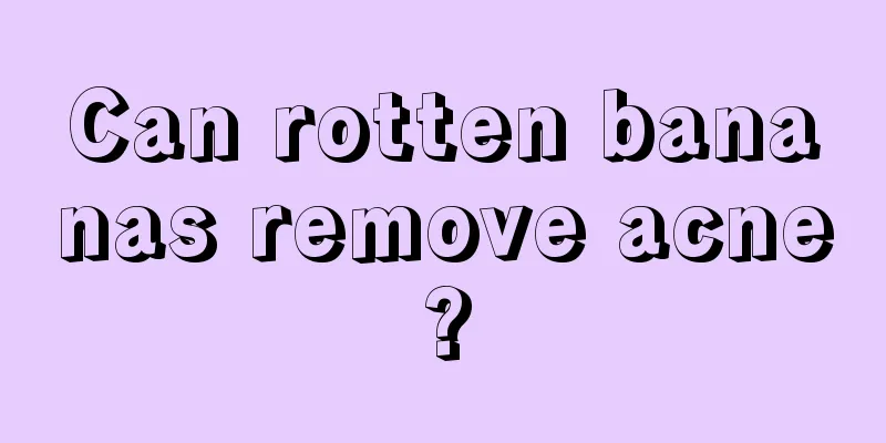Can rotten bananas remove acne?