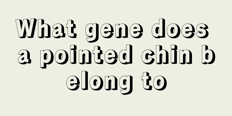 What gene does a pointed chin belong to