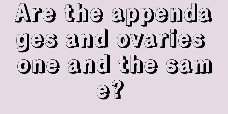 Are the appendages and ovaries one and the same? 