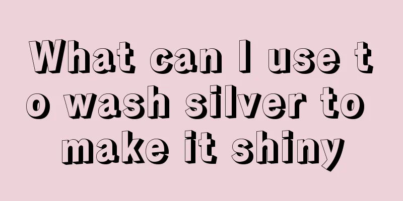 What can I use to wash silver to make it shiny