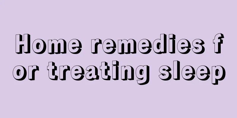 Home remedies for treating sleep