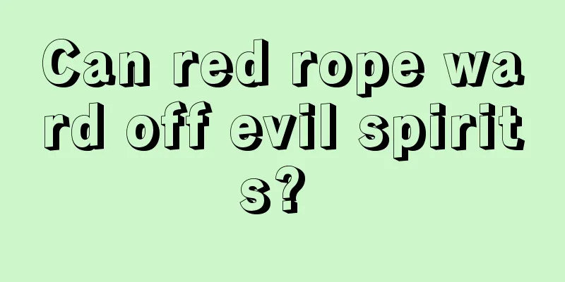Can red rope ward off evil spirits? 