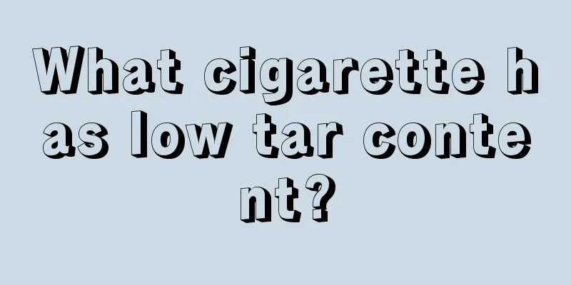 What cigarette has low tar content?