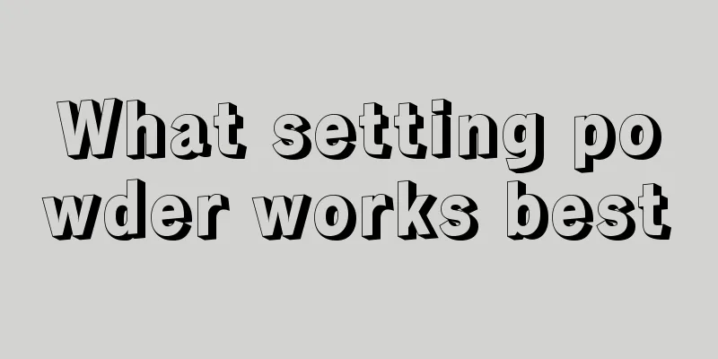 What setting powder works best