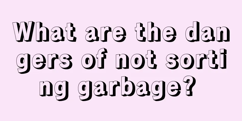 What are the dangers of not sorting garbage? 