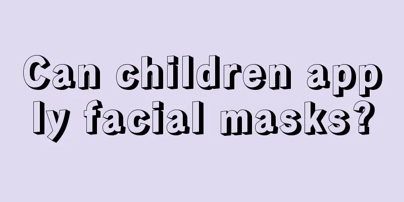 Can children apply facial masks?