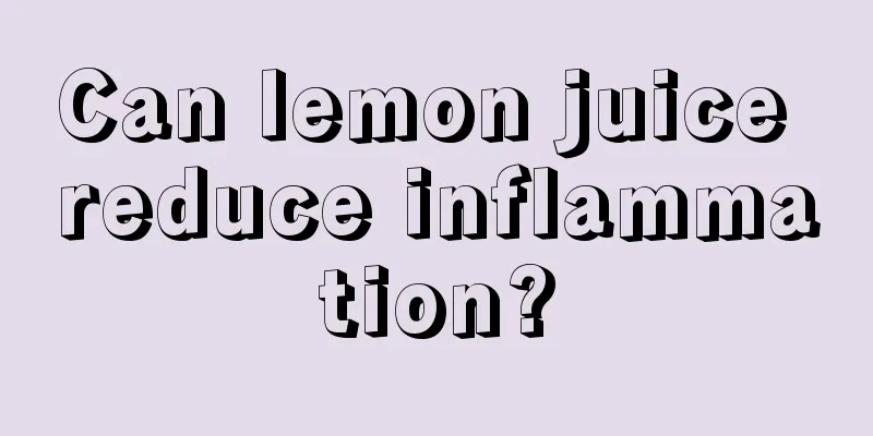 Can lemon juice reduce inflammation?