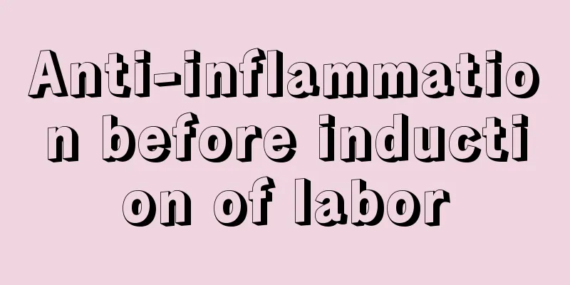 Anti-inflammation before induction of labor