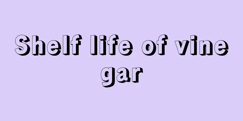 Shelf life of vinegar