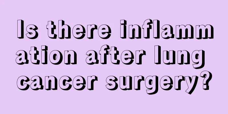 Is there inflammation after lung cancer surgery?